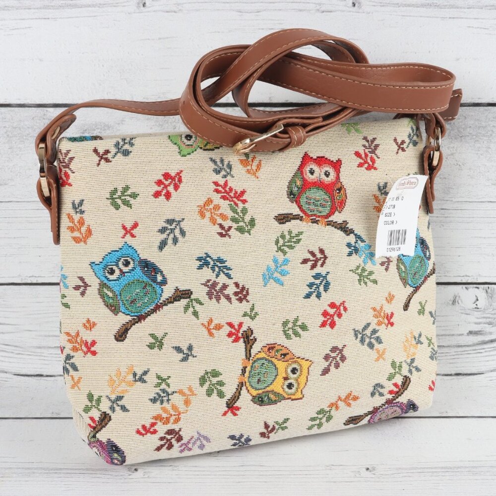 Signare USA Owl Crossbody Bag